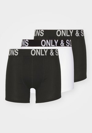 ONSFITZ BOLD LOGO TRUNK 3 PACK - Calzoncillos - black