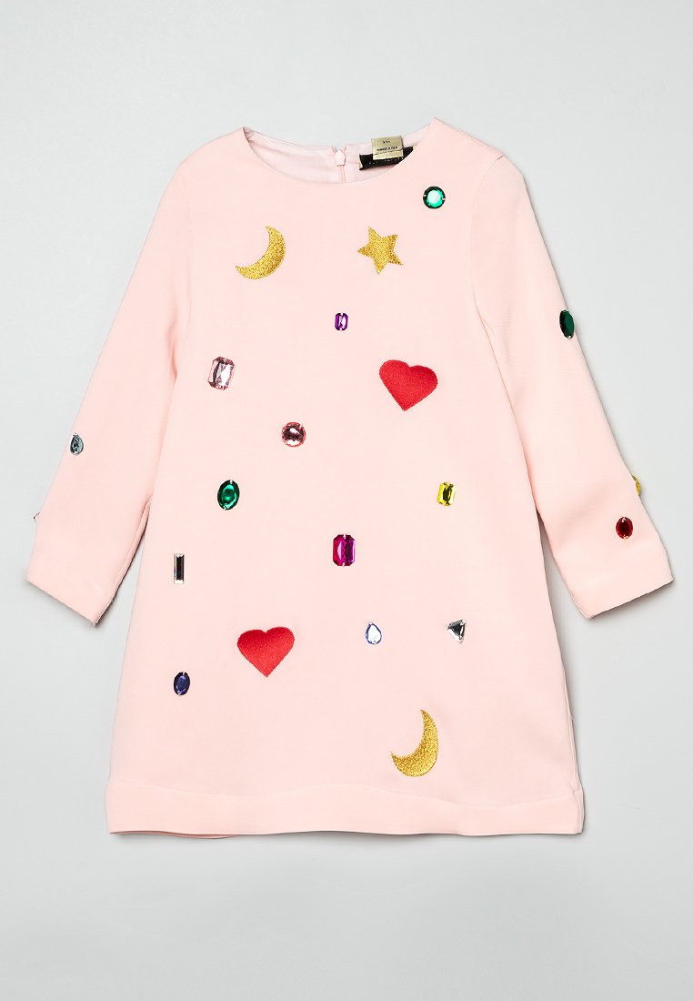 Stella McCartney Kids Jurk donkerroze
