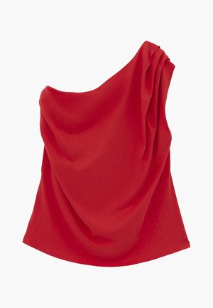 OXXO, OXXO PLEATED ASYMMETRIC T-SHIRT - T-shirt con stampa - bittersweet