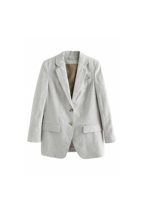 LINEN SINGLE  BREATED.  - REGULAR FIT - Bleiseri - grey