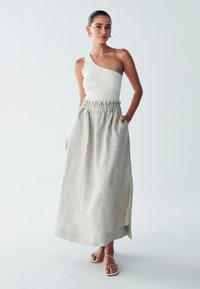 ST MRLO MELI - A-line skirt - natural