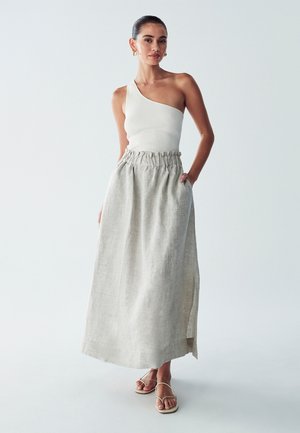 ST MRLO MELI - Maxi skirt - natural