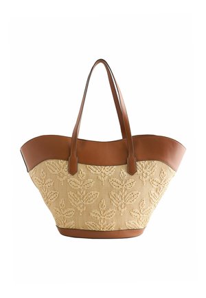Next EMBOSSED SHOULDER  - Håndtasker - natural