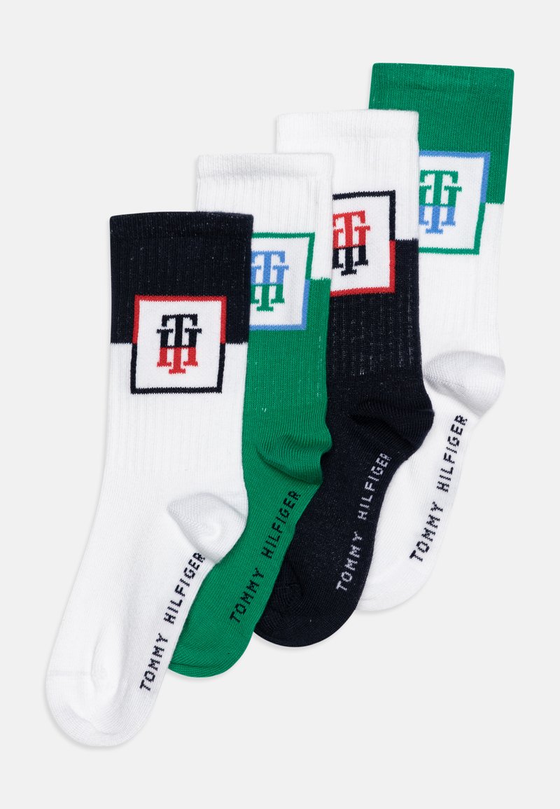 Tommy Hilfiger MEN QUARTER MONOGRAM LOCKER ROOM 4 PACK - Socken - White