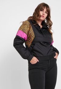 Urban Classics - LADIES MIXED PULL OVER JACKET - Välikausitakki - black Pienoiskuva 1