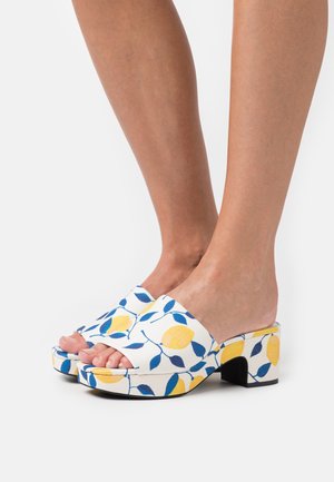 Monki Mules à talons - light yellow