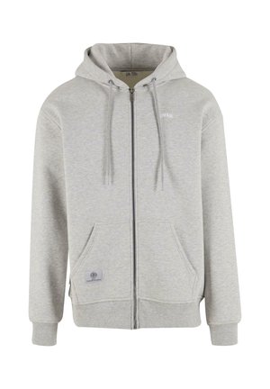 Zip-up sweatshirt - grey melange
