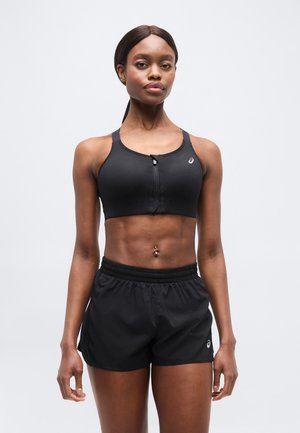ROAD COMBINATION ZIP BRA - Αθλητικό σουτιέν υψηλής υποστήριξης - performance black