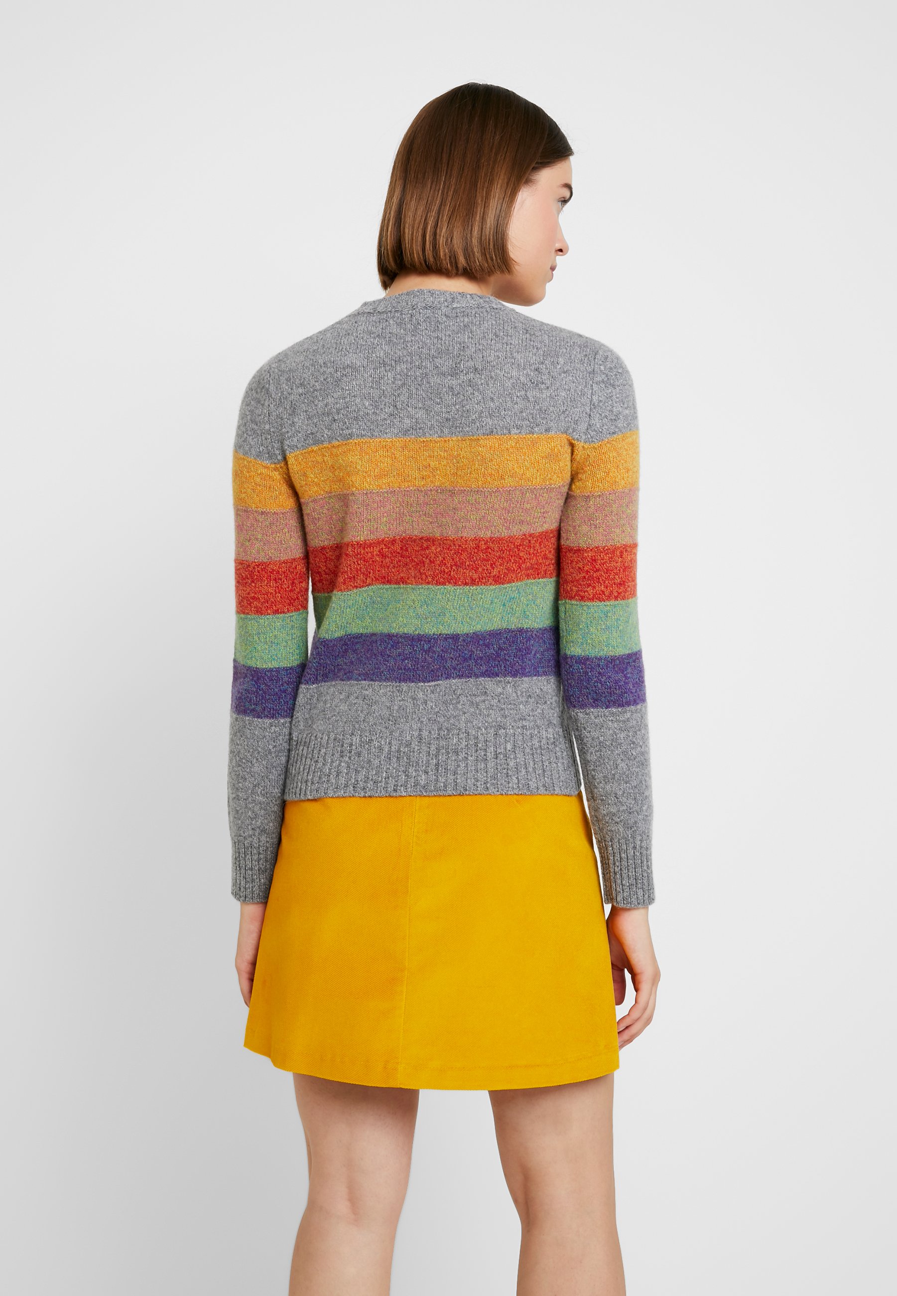 Benetton SHETLAND CREW NECK Trui greymultiGrijs Benetton SHETLAND CREW NECK Trui greymultiGrijs