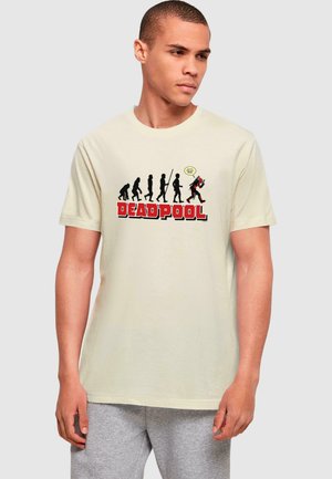 DEADPOOL - EVOLUTION  - Print T-shirt - sand