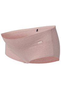 Ljust rosa, sömlösa hipster-shorts gjorda av mjukt tyg med en slät yta och en subtil logotagg. Har en låg midje-design.