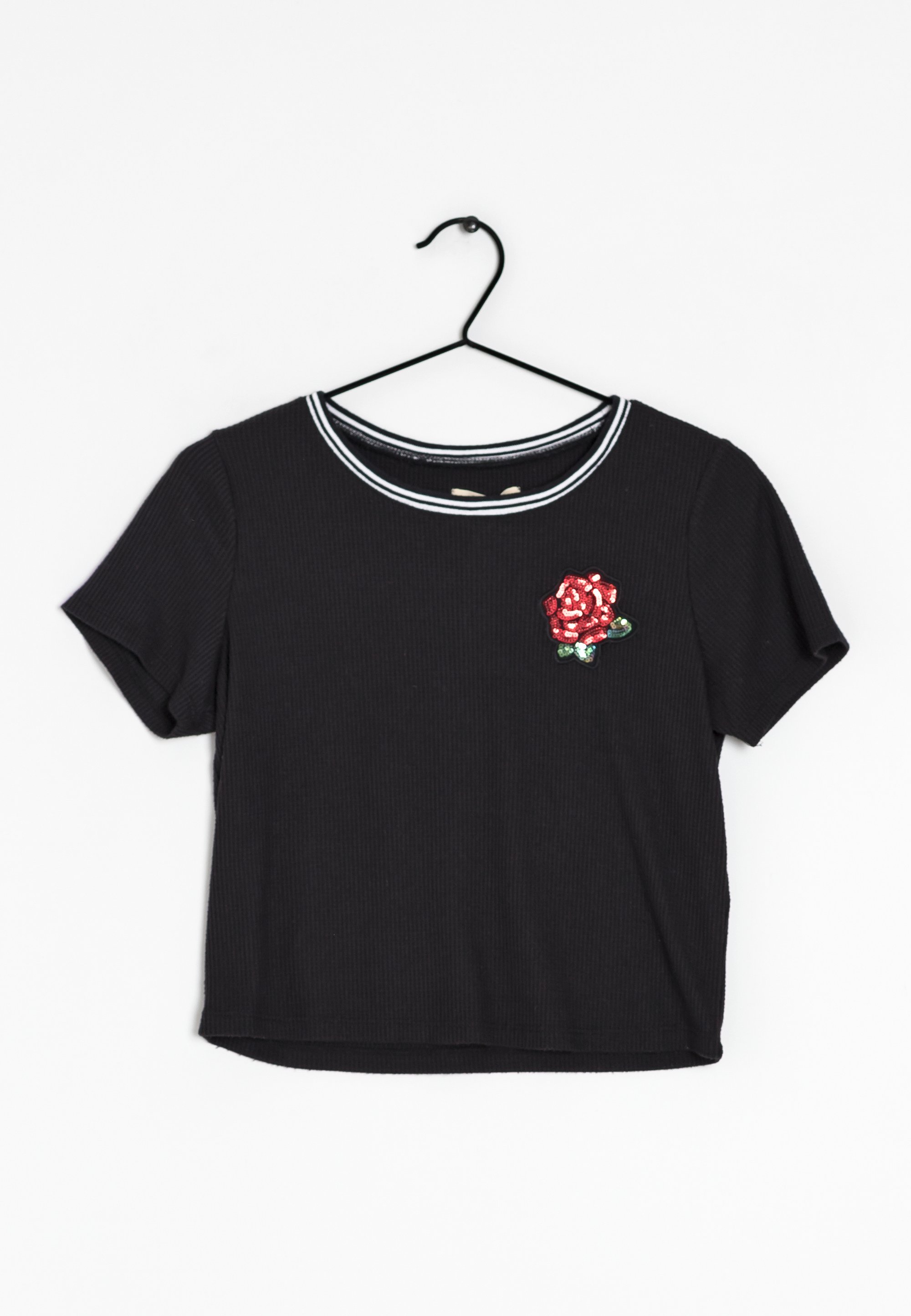 Hollister Jednoduché tričko black/černá (Pre-owned