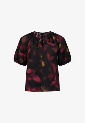 zero, Blouse - black dark red