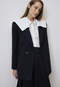 SAILOR COLLAR GABARDINE - Blejzr - navy blue