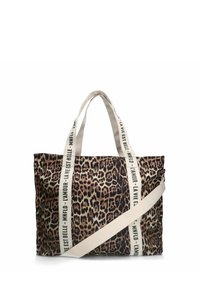 Manfield MIT LEOPRINT - Shopping bag - braun
