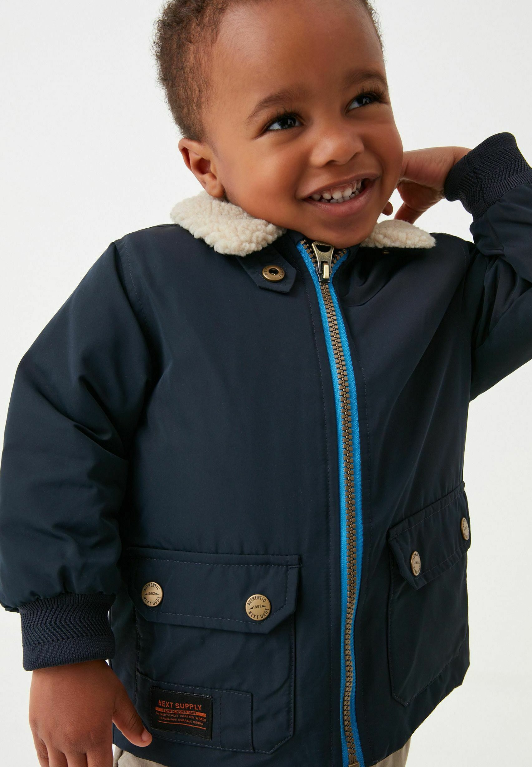 Next Light jacket - navy blue/blue 
