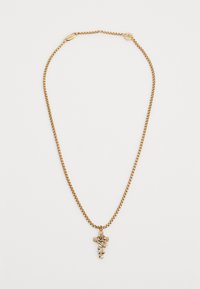 CROSS & ROSE THORN CUSTOM CAST CRUCIFIX CHAIN NECKLACE UNISEX - Ogrlica - gold-coloured