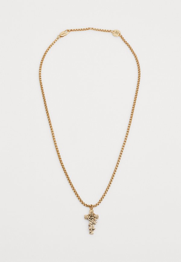 CROSS & ROSE THORN CUSTOM CAST CRUCIFIX CHAIN NECKLACE UNISEX - Necklace