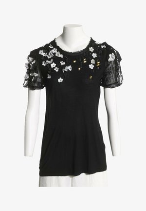 Valentino Garavani, T-SHIRT BLACK - T-shirt imprimé - black