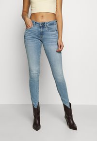 G-Star - 3301 MID SKINNY - Ļoti pieguloši džinsi - light blue denim Miniatūras attēls 1