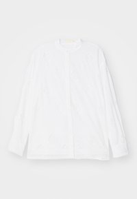LONG SLEEVE OPEN BACK - Button-down blouse - white