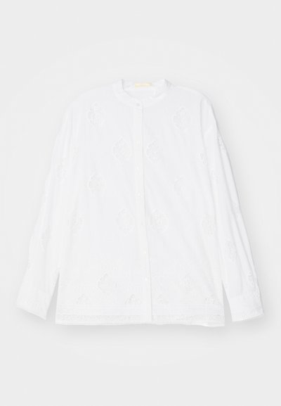Erdem LONG SLEEVE OPEN BACK - Blúzka so zapínaním na gombíky - white