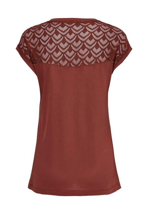 ONLNICOLE LIFE MIX - Basic T-shirt - cognac4