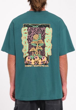 Volcom TEE MINDOOR - Camiseta estampada - evergreen