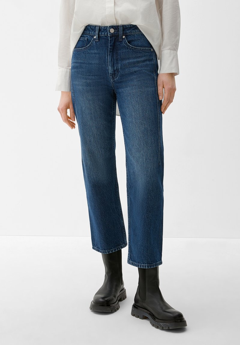 Jean Topshop Moto Tally Crop Bleu Foncé – Taille W25 L34 – Occasion