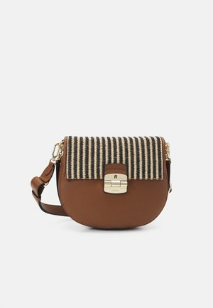 CLUB 2 CROSSBODY - Handbag - toni nero/cognac
