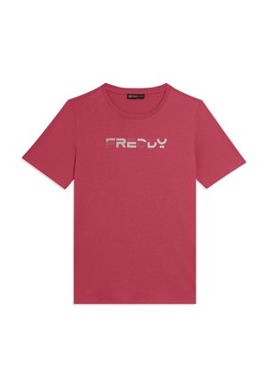 MANICA CORTA CON LOGO OLOGRAFICO - T-shirt con stampa - light pink