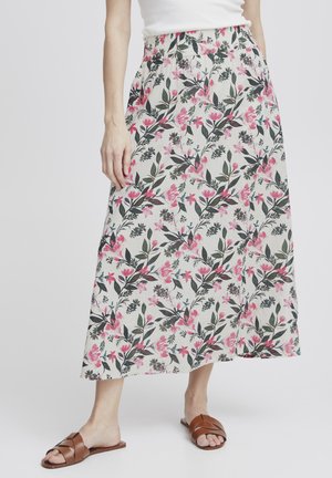 FRMADDIE - Gonna a campana - fransa aop  g pink frosting