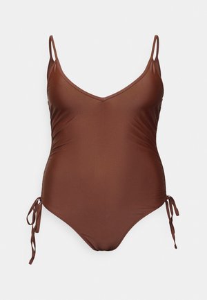 NICOLA SWIMSUIT CURVE - Swimsuit - brown
