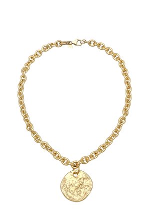 CHUNKY STRUCTURED PLATE - Necklace - gold-coloured