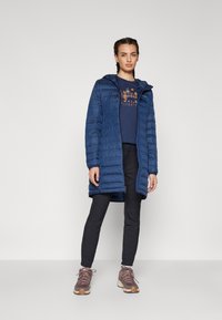 Columbia LAKE 22™ LONG HOODED JACKET - Manteau en duvet - collegiate navy
