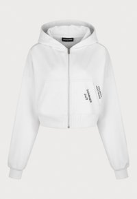 Pegador ALEJA LOGO CROPPED JACKET - Sweater met rits - white