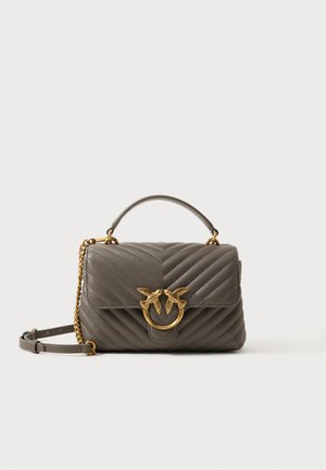 LOVE LADY PUFF MINI - Taška s příčným popruhem - grigio asfalto/antique gold-coloured