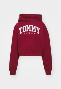 Tommy Jeans VARSITY HOODIE - Felpa - red carpet
