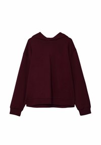 Stradivarius Jersey con capucha - bordeaux