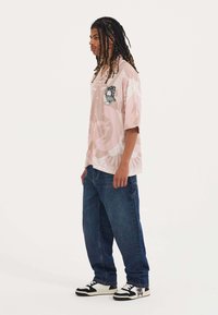 Ed Hardy GEISHA FAN CAMP  - Shirt - pink white