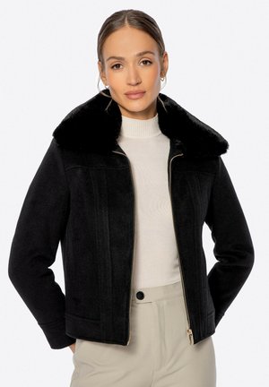 Kunstlederjacke - black
