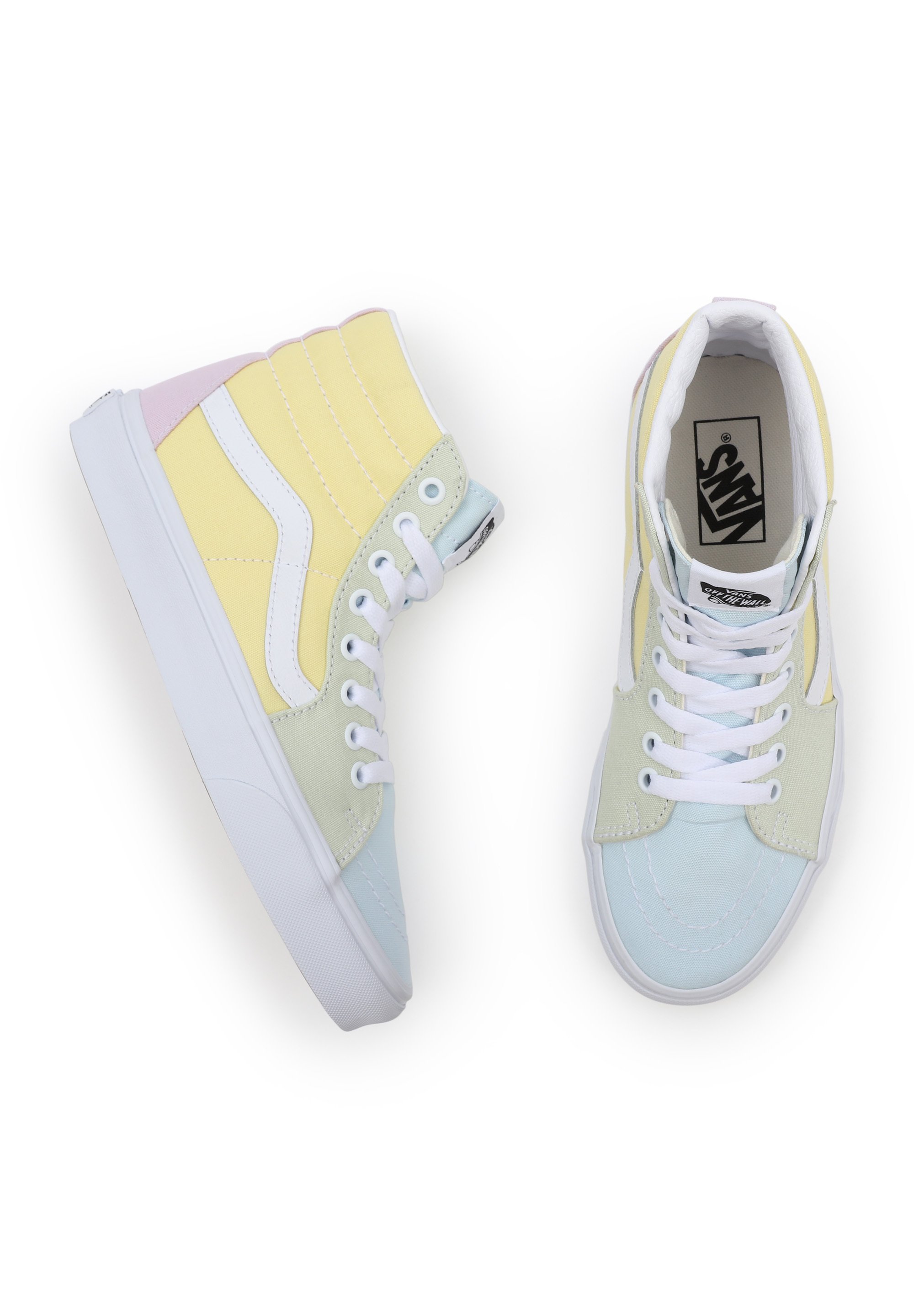 Vans SK8-HI UNISEX - Zapatillas altas - pastel block/amarillo claro -  Zalando.es