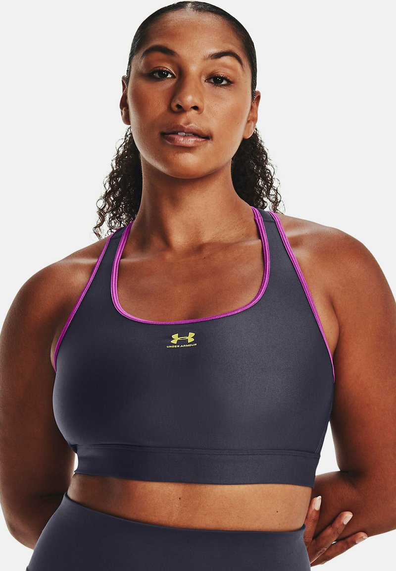 Under Armour Sportbh met medium support tempered steel/grijs