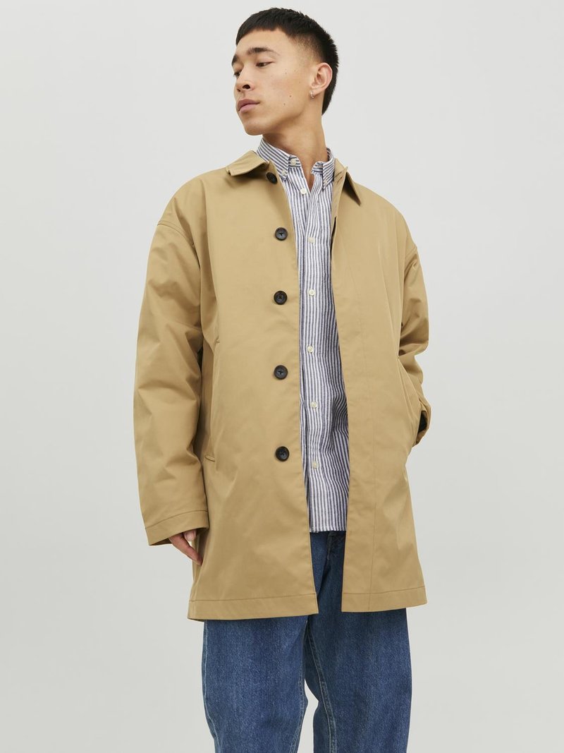 Jack & Jones - JJECREASE COAT - Krátký kabát - kelp, Zvětšit