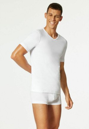 uncover by Schiesser, MIT V-NECK 4ER PACK - Undershirt - schwarz weiß