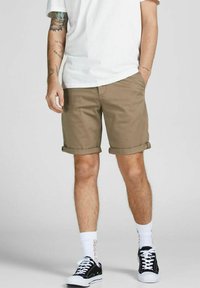 Jack & Jones JPSTBOWIE SOLID MID - Rövidnadrágok - beige