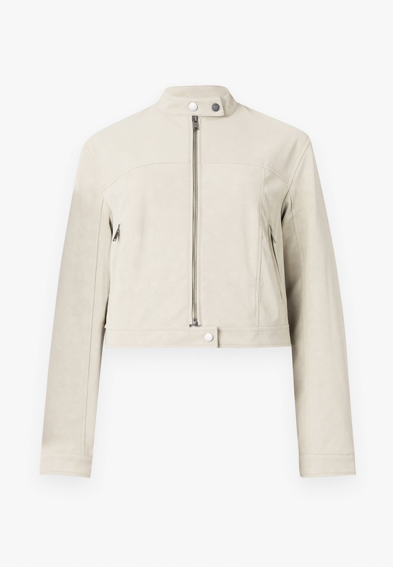 Gina Tricot Kunstlederjacke beige