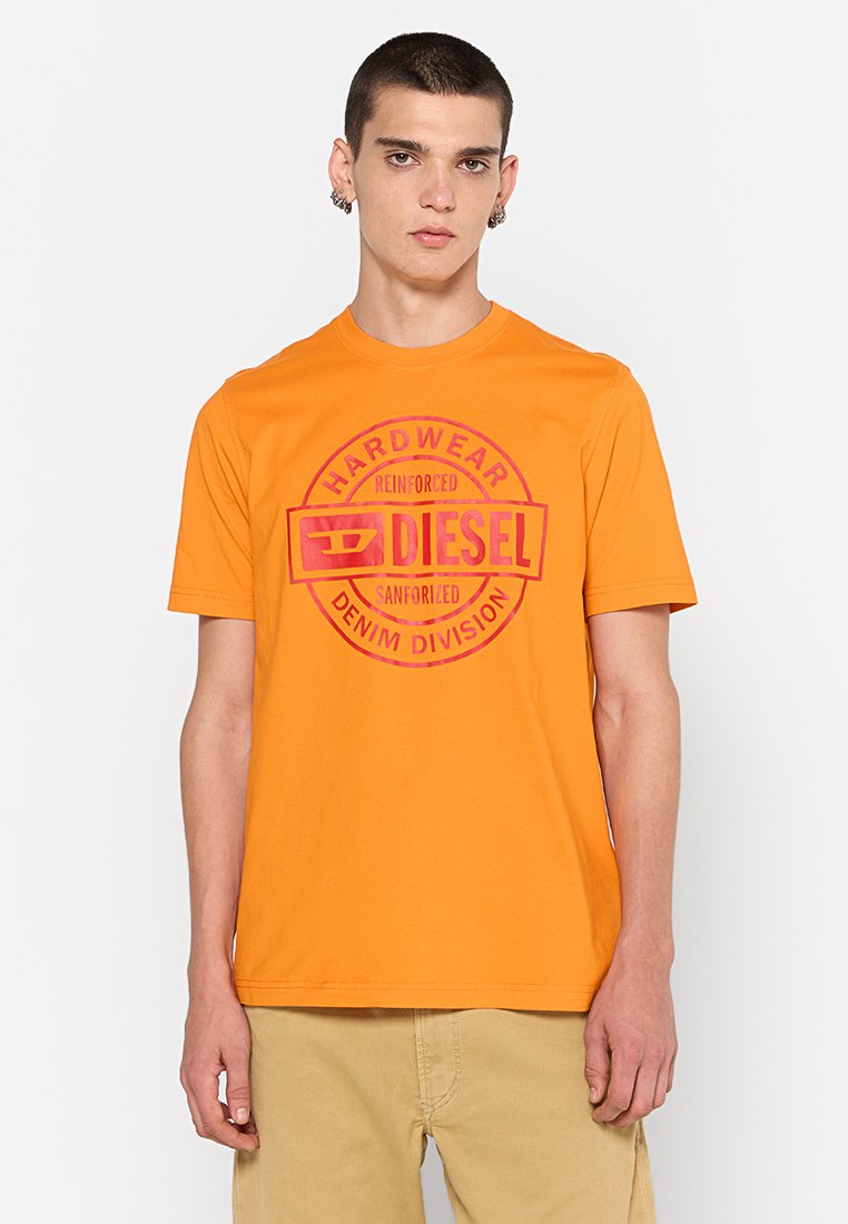 Diesel T-shirt print oranje