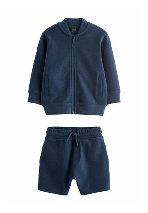 ZIP THROUGH SET-REGULAR FIT - Träningsbyxor - navy