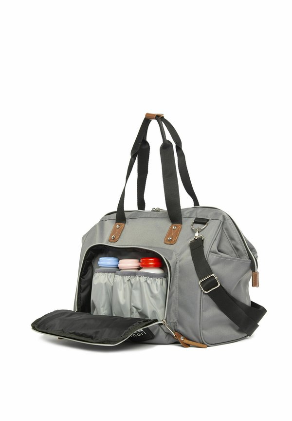 SHOULDER DIAPER BAG – Wickeltasche – grau